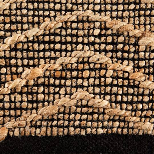 DII® Black With Natural Jute Chevron Hand-Loomed Rug, 2ft. x 3ft.